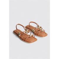 Isteria 25069 Sandalias Planas Mujer Cuero - details 0