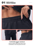 Nuevos Pantalones De Entrenamiento Baasploa Para Mujer 2024 Moda Casual Transpirables Cómodos Para Deporte Y Exterior Cierre De Cordón Material De Algodón Y Poliéster - details 6