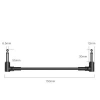 Cable De Efecto Para Guitarra 1Pcs Conector Angulo Derecho 30Cm Cable De Audio 6.35mm a 6.35mm Accesorios De Guitarra - details 2