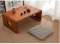 Cojín de suelo cuadrado tatami natural, cojín de futón, cojín de Silla, cojín de asiento Gruesto, cojín de paja Tejida - details 1