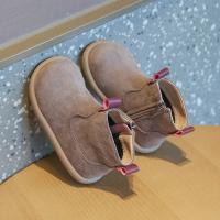 Botas De Niños Y Niñas Para Otoño Invierno Antideslizantes De Cuero Suave Con Plush Abajo Botines Casuales Para Niños - details 13