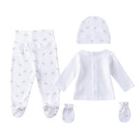 Amomi Primera Puesta Recién Nacido Unisex Algodón 4 Piezas Elefante - details 1
