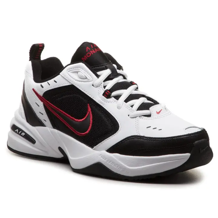 Zapatillas Nike Air Monarch Iv Blancas Negro Rojo 415445-101 Training Hombre - 1