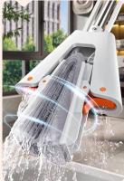 Mopa De Tela Plegable Para Limpieza Del Hogar Con Cabezal De Algodón Recambiable Y Mango Telescopio Eco-amigable - details 0