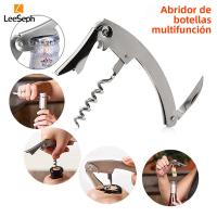 Abreviñedora Leeseph Con Mango Cómodo Ideal Para Sommeliers Bartenders Y Waiters Corte De Sellador Y Abrevidrio En Acero Inoxidable - details 1