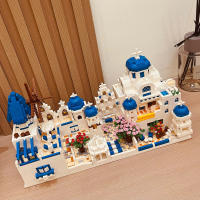 Conjunto De Bloques De Construcción Santorini 4310 Piezas Modelo De Arquitectura Marítima Y De Amor Juguete De Montaje Para Adultos Y Niños Regalo De Cumpleaños - details 6