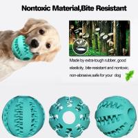 Juguete Interactivo Para Perros Pequeños Bola Elástica De Látex Para Masticar Y Limpiar Dientes Dispensador De Alimentos - details 9