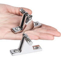 (2 PC) Accesorios De Bimini Para Barco Material De Acero Inoxidable 316 Herramientas Marinas Para Cubierta Montaje En Hinge Yate - details 0