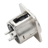 Conector De Jack XLR 3Pines Macho Y Hembra Para Panel Montaje En Chasis Socket De Audio Y Micrófono Para Baya De Prueba De Cable De Serpiente - details 3