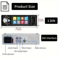 Autoradio Inalámbrico 4.1" - Pantalla LED Full Colour, Mandos en Volante, Reproducción Multimedia, Cámara de Visión Trasera 8 Luces, Sonido Surround - details 4