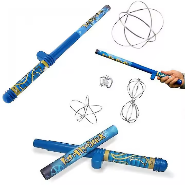 Fun Fly Stick varita estática eléctrica Kit de ciencia juguetes educativos increíble varita de levitación con 10 formas voladoras [HK] - 1