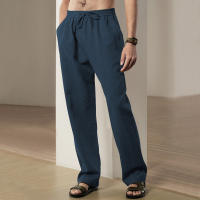 Pantalones deportivos casuales sueltos de lino transpirables de hip-hop para hombre de nueva tendencia de primavera y verano - details 12