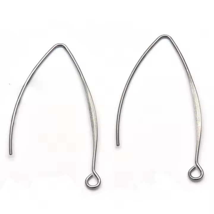 20pcs Conectores De Puntas De Oreja Largas Hipoalergénicas 42mm Para Accesorios De Joyería Hechos De Acero Inoxidable - 1