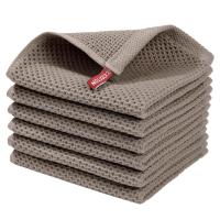 Toallas De Cocina De Algodón 100% Tejidas a La Moda Del Encaje Ultra Suaves Absorbentes Y Secado Rápido Tamaño 12x12 Pulgadas Pack De 6 - details 10