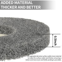 Rueda De Polishing De Lana De 4 Pulgadas Para Metal Mármol Vidrio Cerámica Felt Polishing Pad Disc Para Grindera Angulo - details 4