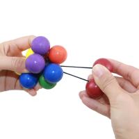 Bola De Colores Elástica Para Aliviar El Estrés Juguete Creativo Para Adultos Y Niños Bola De Succión Con Varias Esferas Antiestrés TOBEFU - details 5