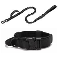 Juego De Collar Y Correa Para Perros De Nylon Resistente Con Reflejante Tactical Entrenamiento Gran Tamano Dispositivo Inteligente No Personalizado Padded Quick Release Todas Las Estaciones - details 15