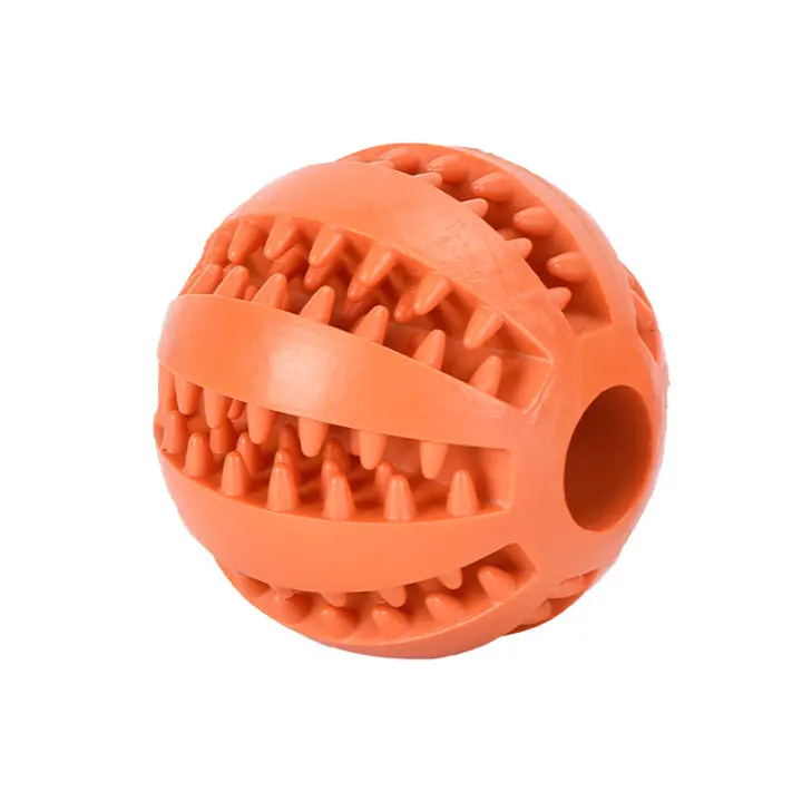 Bola De Juguete Para Perros Resistente a Mordidas De Goma Manzana De Agua Bola De Dientes Para Mascotas Antideslizante Y Elástica Para Alimentos - 1