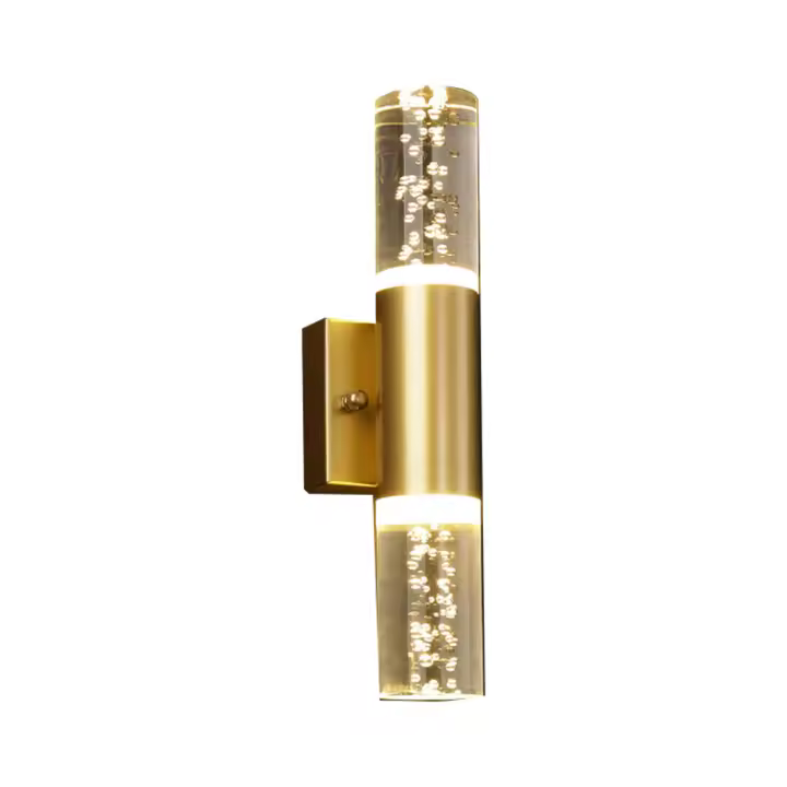 Lámparas De Pared Modernas De Cristal De Burbuja LED Para Baño Dormitorio Sala De Estar Iluminación Interior Decorativa Dorado/Plateado - 1