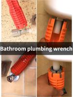 Llave De Multifunción 8 En 1 Para Baño Y Plomería Herramienta De Reparación De Grifo Y Tapa De Piscina Llave Abierta De Acero Carbono Con Doble Finalidad - details 2