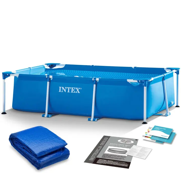 Piscina de jardín con estructura 220 x 150 x 60 cm 2 en 1 INTEX 28270 - 1