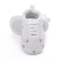 Meckior Zapatos Para Bebés Nuevos Estrellas Casuales Antideslizantes Suaves Impresión Bajo La Pared De Cierre De Lazo PU Suela De Goma Para Primera Marcha De Niñas 0-18 Meses - details 6
