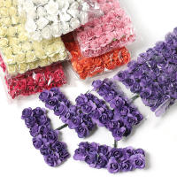 144Pcs Bouquet De Rosas Artificiales Para Decoración De Hogar Y Wedding Flores Falsas De Papel Para Regalos De Navidad Accesorios De Adorno Para Fiesta De Aniversario Y Bodas - details 3