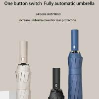 Paraguas Automático Para Lluvia Y Sol Protección Solar Reforzada Protección UV Sombrilla Plegable Material De Nylon 190T - details 0