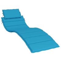 vidaXL Cojín de tumbona de tela 186x58x3 cm Color Crema,  Beige,  Azul y mas Cojín Decorativo de Asiento Cojines de muebles de salon - details 1