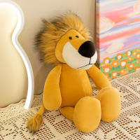Muñeco De Peluche De Animales Del Bosque 25-35cm Conejo Perro Elefante León Tigre Zorro Mono Juguete Suave Para Niños Regalo De Cumpleaños - details 21