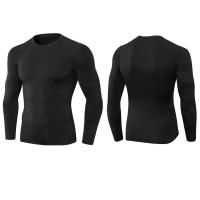 Camiseta Deportiva Para Hombre Secado Rápido Manga Larga Compresión Para Correr En La Pista Y Entrenamiento En El Gimnasio Top Antiarrugas - details 2