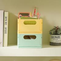 Cesta De Almacenamiento Plegable Para Escritorio De Dormitorio Ecológica De Plástico Para Libros Snacks Y Juguetes - details 4