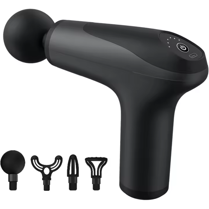 PORCHEDDU Mini Pistola de masaje, masaje muscular Pequeño, masajeador portáthil, Pistola de masaje de percusión, compacta y Ligera, recarga Type-C, Gift de relajación para todo el cuerpo y la espalda, para helbres y mujeres - 1