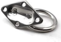 M6 gancho de montaje en techo 304 gancho de montaje en pared de acero inoxidable para Columpio de yoga, hardware de barco 4 paquetes (tornillos incluidos) - details 1
