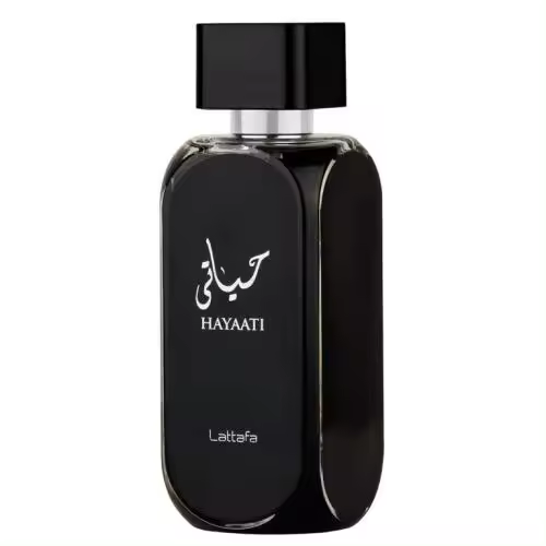 Perfume HAYAATI BLACK Lattafa 100ml +ATOMIZADOR 5ml Recargable GRATIS! Perfume UNISEX Perfume Árabe Original De Dubai Emiratos Árabes, oriental - 1