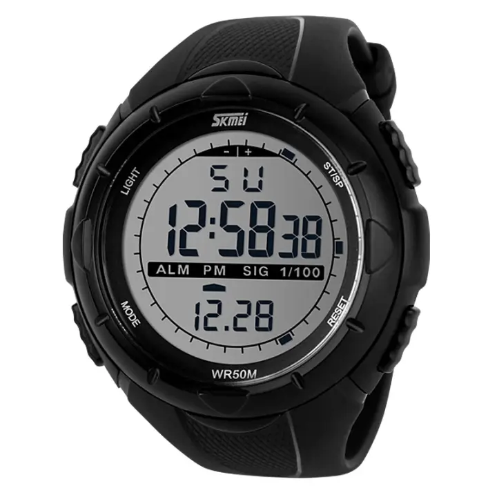Reloj Deportivo Militar SKMEI 1025 Para Hombre Simple Y Moda Resistente Al Choque Y Al Agua Con Alarma Y Luz Trasera Digital - 1