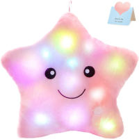 Cojín Luminoso De Peluche Creativo Para Niños Y Niñas Estrella Colorida LED Regalo Ideal Para Cumpleaños Y Navidad Tamaño 34CM - details 1