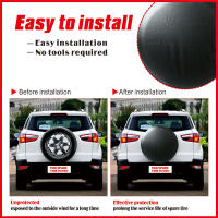 Cubierta De Rueda De Repuesto Negra Pura 1Pcs Para Suzuki Compatible Con Coches SUV De 14' 15' 16' 17' Pulgadas Material PVC PU - details 3