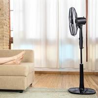 Ventilador de Pie Cecotec EnergySilence 1020 ExtremeFlow con Temporizador, 60 W, 10 Aspas, 6 Velocidades, Motor de Cobre, Altura ajustable 115 o 135 cm, Negro - details 1
