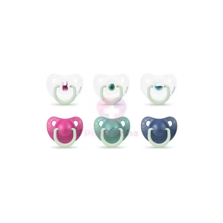 Suavinex Chupete Night & Day Silicona Anatomica 0-6m 2uds - 1