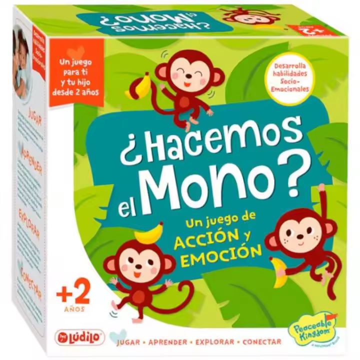 Ludilo Juego de Mesa Hacemos el Mono - Divertido Juego Educativo para Niños/as de 2 a 5 Años - 1