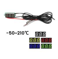 Termómetro Digital LED 0.28'' Probing NTC Impermeable Con Sensor De 100K Medición De -50~210 °C/-58~410°F DC4~28V Pantalla LED - details 0