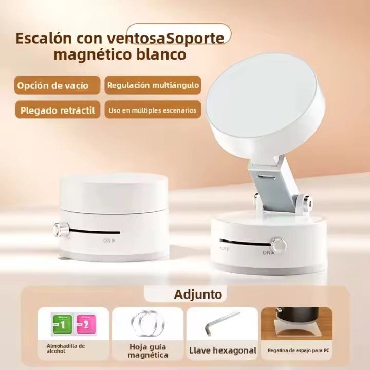 Soporte De Teléfono Magnético Doble Adhesión Con Ventosa Multifuncional Giratorio Plegable Para Almacenamiento Soporte De Teléfono Con Ventosa - 1