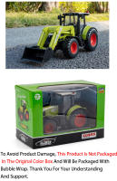 Modelo De Tractor Agrícola De Aleación De Latón 1:32 Para Niños Juguete De Simulación De Rodillo Hydraulico Y Girado Del Neumático Delante Color Verde - details 10