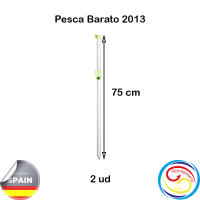 Pescabarato 2013 Soporte Caña de Pesca para Surfcasting Regulable Sin Pintar - Horquilla y Vaso Fosforescente - Lote de 2 Unidades - details 3