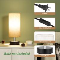 Lámpara de mesa pequeña para dormitorio, lámpara de mesita de noche, lámpara de mesita de noche sencilla, lámpara de mesa para sala de estar, lámpara de mesa de oficina (portalámparas E27) - details 2