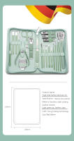 Kit De Manicura Y Pedicura Verde Oscuro 7-22 Piezas Acero De Alta Calidad Herramientas Multifuncionales Profesionales Para Cuidado De Uñas Y Pies - details 13