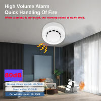 Detector De Fuma Tuya WiFi Alarma De Incendio Protección Hogar Seguridad Síntomas De Fuma 80dB Combinación De Alarma De Incendio Para Casas Y Líquidos - details 2