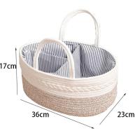 Bolsa De Pañales De Algodón Para Bebé Cesta De Almacenamiento Portátil Para Viajes Eco-amigable Bolsa Para Mamá - details 1