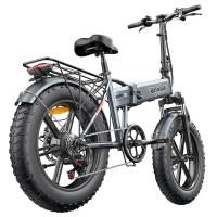ENGWE EP-2 Pro Bicicleta eléctrica plegable de 20 pulgadas con neumáticos gruesos de 13Ah de batería, velocidad máxima de 42 km/h, alcance de 120 km, bicicleta de montaña, playa, nieve, freno de disco dual - Gris - details 3